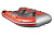 Надувная ПВХ лодка X-River Grace Wind 380 НДНД (красно - серый , серая фурнитура)