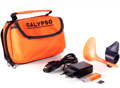 Подводная видео-камера CALYPSO UVS-03 PLUS с функцией записи + Комплект для установки камеры CALYPSO на лодку