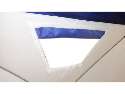 Всесезонная палатка Призма Шелтерс Big Twin (1-сл) 430*215 (бело-синий)