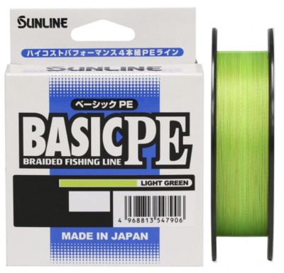 Шнур Sunline Basic PE HG 150m (Light Green) #0.8/0.153mm 12lb/6.0kg