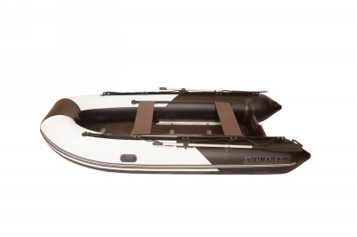 Лодка моторная килевая Лоцман М-330 Премиум (бело-чёрный)