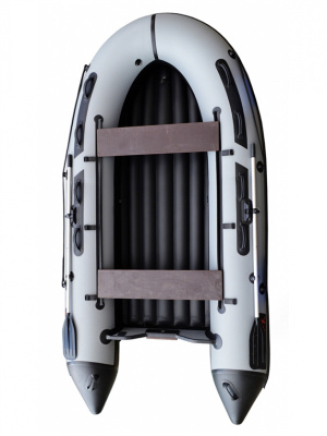 Надувная ПВХ лодка X-River Grace Wind 360 НДНД (бело-серая, серая фурнитура)