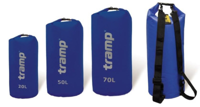 Гермомешок Tramp PVC 70 л Синий (TRA-069-blue)