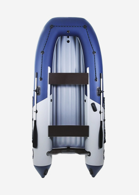 Лодка Grouper GR 335W (кокпит 80 см) НДНД (серо - светлосиний) модель 2026 г