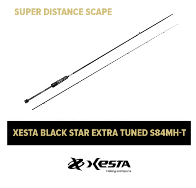 Спиннинг Xesta Black Star Extra Tuned S84MH-T Super Distance Scape 2.55m 1.5-18gr