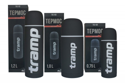 Термос Tramp Soft Touch 1.0 л серый