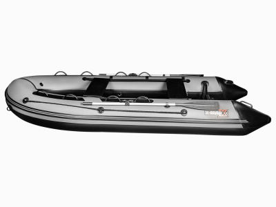 Надувная ПВХ лодка X-River Grace Wind 360 НДНД (бело-серая, серая фурнитура)