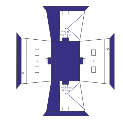 Зимняя палатка Polar Bird 4T (Термо) Long Компакт (290х230/200 см)