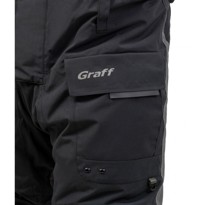 Костюм рыболовный Graff зимний -50°С (218ОВ черно-серый) размер XL (182-188)