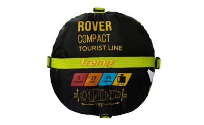 Спальный мешок кокон Tramp Rover Compact (правый) 185*80*55 см (-25°C)