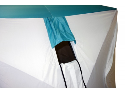 Всесезонная палатка Призма Шелтерс (2-сл) 185*185 (бело-оранжевый)