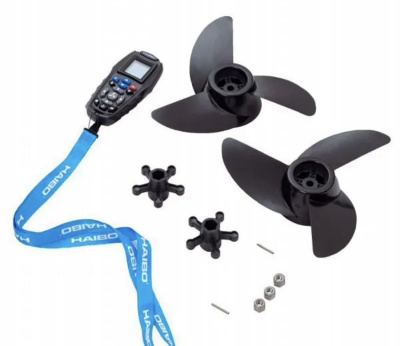 Лодочный электромотор Haibo iPenguin P001 (P70+) 12V/54 New 2025 встроенный компас + площадка