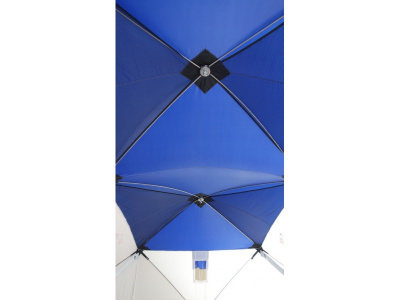 Всесезонная палатка Призма Шелтерс Big Twin (1-сл) 430*215 (бело-синий)