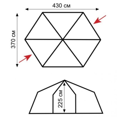 Палатка-Шатер Sol Mosquito Orange