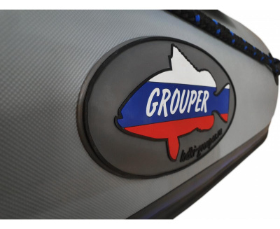 Лодка Grouper GR 335 НДНД (серо-светлосиний) модель 2026г