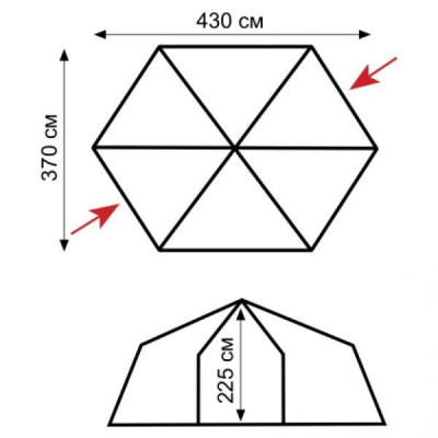 Палатка-Шатер TRAMP Mosquito LUX Green 4.3х3.7х2.25 м (V2)