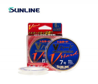 Флюорокарбон Sunline FC Tornado V Hard HG 50м PE#2.5/10lb/5.0kg/0.260mm