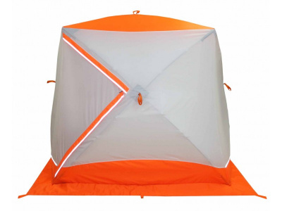 Зимняя палатка Призма BRAND NEW (2-сл) 200*185 (бело-орананжевый)