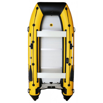 Лодка Polar Bird 360М New Merlin Стеклокомпозит (чёрно-желтый) 