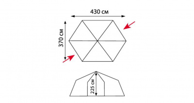 Палатка-Шатер Sol Mosquito Blue