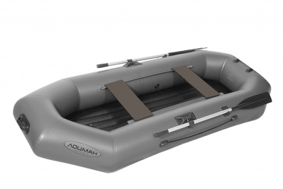 Лодка гребная под мотор Лоцман Стандарт 240 ВНД (серый)