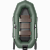 Лодка гребная под мотор Лоцман Профи С-280 МПРС зелёный (реечная слань, приставка под мотор)